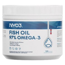 NYO3 피쉬 오일 97% 오메가 -3 소프트 젤, 1개, 120정