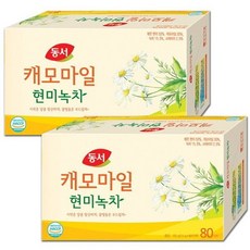 동서 캐모마일 현미녹차 80Tx2개 총160T, 2개