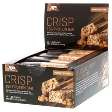 MUSCLEPHARM 清脆蛋白棒 12 包, 花生醬, 12件
