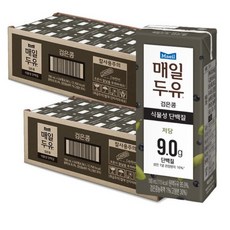 무첨가두유 무설탕 완전두유 검은콩두유 간식 식사대용 환자식, 48개, 190ml