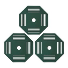 국산 실리콘 플랫 인덕션 보호매트, 3개, 딥그린