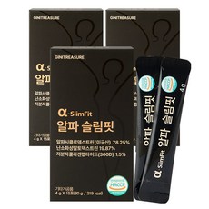 지니트레저 알파CD 알파슬림핏 알파시클로덱스트린 3310mg 15포, 3개, 60g