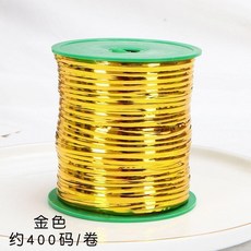 金屬紮帶扎線鐵絲包裝封口繩麪包食品禮品鮮花包裝扎絲魔帶 副廠商品, 金色 金屬扎絲  長360米, 1個