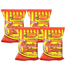 리코스 미니 라운드 나쵸칩, 80g, 4개