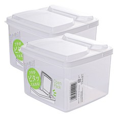 나카야 스탠딩 캐니스터 밀폐용기, 2개, 1.3L