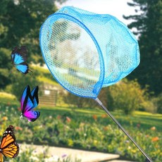 채집채 나비채 매미채 튼튼한 잠자리채 미니 접이식 곤충채집망, 레드