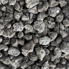 흑색 화산석 (10~20mm) 화산사 화분마감재 어항 바닥재 현무암 자갈 돌, 3L, 1개