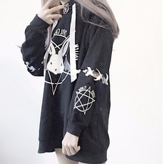 扉娜VINASHOP 韓版秋裝連帽寬鬆男友風防曬長袖上衣