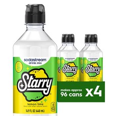 소다스트림 스타리 뉴 푸어 보틀 음료 믹스 500ml 4팩, 1개, 4개입