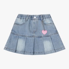 [신디키즈] 플리츠 데님 스커트 CIWH2542Z_GSA