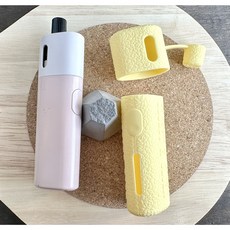 레더크레프트 아보카도베이비 전용 실리콘케이스 위생캡덮개 포함, 1개, 옐로우