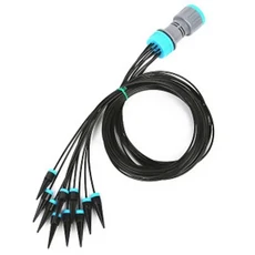 AT63-절수형 스프링클러 정원 자동 관개 키트 10개 드리퍼 헤드 꽃 화분 온실용 급수 장치, 01 As Shown