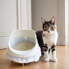 고양이 배변봉투 반려묘 화장실 대형 모래봉투 주머니 리필3롤, 1개, 투명