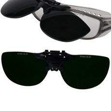 오토스 산업용 도수보안경 장착 보호안경 차광 클립형 커버렌즈 C-7I0IIB, 5도, 1개