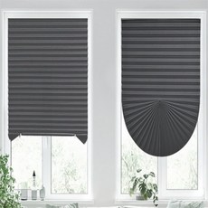 생활의 미쁨 쉽게 붙이는 셀프 블라인드 90x150cm 일반형 그레이 창문붙이는블라인드