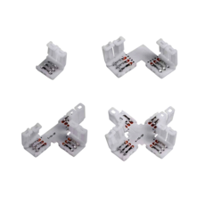 WS2812B용 LED바 연결 일체형 커넥터, 1개, 3P L자