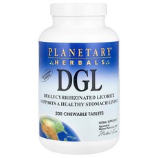 Planetary Herbals DGL 380mg 츄어블 200정 PTF-10501, 1개