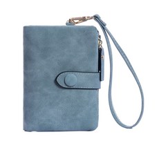 eric.k 女士短款錢包 多卡位迷你便攜錢夾, 淺藍, 1個