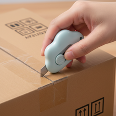 툭툭어스 현관 자석 택배칼, 1개, 스카이