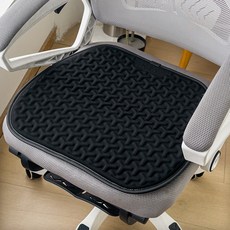 軟彈凝膠辦公室坐墊 涼感四季通用 簡約純色男生單人坐墊, 灰色,48*46公分