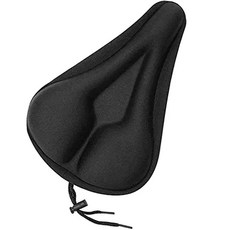 Well Green優質減震凝膠自行車坐墊套+防水套組, 黑色