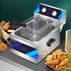 업소용튀김기 전기 소형 튀김 치킨 전기튀김기 튀김기, 상세 페이지 참고, 10L XL 두꺼운 소재 일반 알림