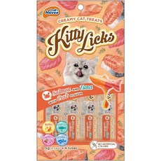 Kitty Licks 雞肝口味貓肉泥, 1個, ⭐️現貨  鮭魚肉泥佐鮪魚+鮮蟹口味,單條