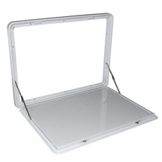 캠핑카 접이식 테이블 벽 선반 외장 밥상 사이드 식탁, 버클타입, 600x410x25mm, 블랙, 1개