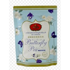 手標牌手標紅茶系列：手標紅茶、手標綠奶茶、手標金色紅茶、手標玫瑰花茶、手標咖啡、手標茶包，在家輕鬆享受道地泰式風味, 1個, 蝶豆花150g