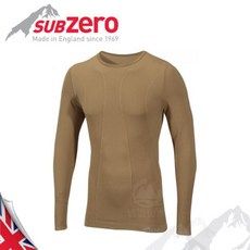 SUB ZERO 英國 Factor1 長袖無縫排汗衣 卡其