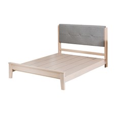 Leader傢居館 貓抓皮實木床架 單人加大床台【101-G9098-1], 灰色