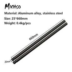 미치소 블랙 텔레스코픽 테이블 다리 야외 캠핑 IGT 스테인리스 스틸 휴대용 이동식 주방 액세서리, 02 66cm black fixed leg