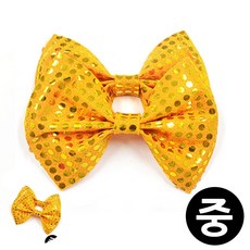 [구마누] 아기나비넥타이 남자타이 유아나비넥타이 옐로우 나비 넥타이 중형 2개입