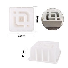 조각 앤티크 시멘트 꽃무늬 창살 틀 울타리 장식 공중 벽 타일 마당 벽돌 모델, 색상: 2. G, 1개
