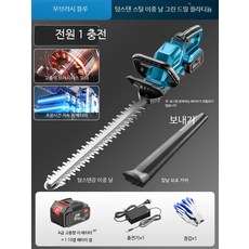 휴대용 소형 전동 잔디 깎는 기계 잡초 제거기 정리기 가정용 정원 관 I_무브러시 텅스텐 원충전, 1개