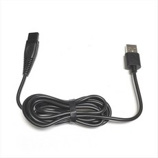 JRL 2020C/2020T/ACME M5/M6/M10/M11/Popbarbers P800/P700 전기 헤어 클리퍼 액세서리 용 USB 충전기 케이블, 1개, 검은색