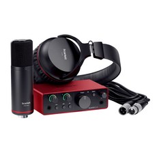 Focusrite Scarlett 2i2 錄音套裝 工作室組合 公司貨, Solo Pack (第四代最新版本)