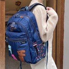 Minigirl TWINDOG 柔軟後背包 DN3017, 海軍藍