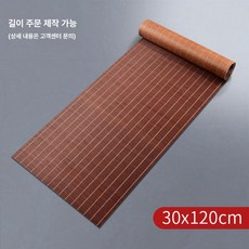 엠에이치 대나무테이블매트 깔개 타원, 대나무 다기 매트 30x120cm