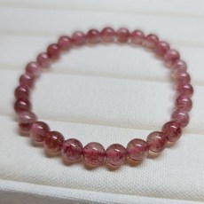 晶寶水晶 草莓晶手鍊5mm 6mm 7mm 9mm 手環 手珠，提升魅力，晶體透亮，多種尺寸可選