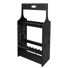 초간편 16칸 로드거치대 낚시대진열대 낚시대전시 대거치대 바다 민물 루어, 블랙