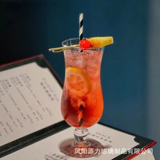 颶風杯 高腳雞尾酒杯 480ml 水果茶杯, 480ml颶風杯48只每件, 1個