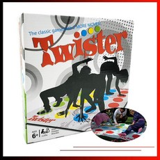 Twister手腳扭扭樂，潑墨運動平衡遊戲，趣味歡樂聚會開趴爆笑親子地板互動遊戲, 1個, Twister盒裝