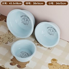 無品牌 加厚印花臉盆 塑膠PP洗臉盆, 嘻哈小熊印花盆 海天藍 ,巴掌盆24CM8C 隨機發, 1個