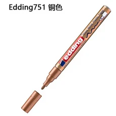 글로스 페인트 마커 다색 원형 팁 1-2mm 유리 자갈 목재 플라스틱용 펜 2PCs/로트 751, 04 055