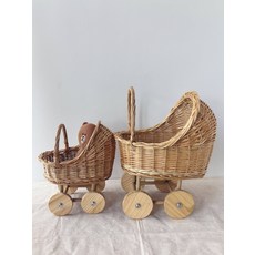 장식소품 라탄 꽃마차 모형 촬영 디스플레이 방꾸미기 인테리어, 1개, 소형 (길이 25 너비 9 높이 3)