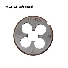 Cspe 1pc M3 M10 금속 작업용 왼나사 다이 스레딩 공구 미터법, M12x1.5 Left, 1개