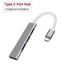 USB-C 허브 5 in 1 usb c 허브 어댑터 lenovo xiaomi 노트북 macbook, 1개