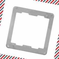 디아트 실버 2개용 콘센트 보조대 매립형콘센트 2구콘센트보조대 벽콘센트보조대 이쁜콘센트