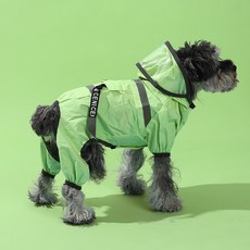 潮流寵物雨衣 全包雨衣, 派對綠, 1個